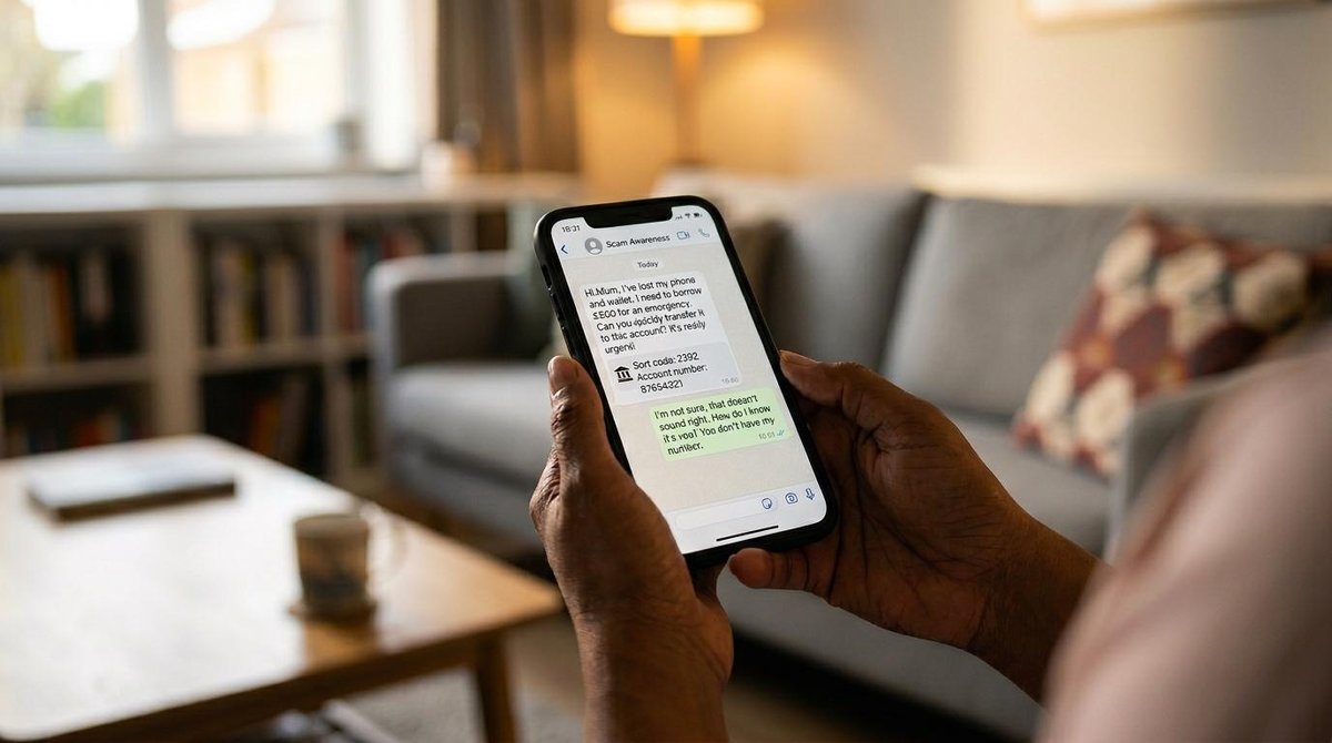 Golpes em empréstimos online: como evitar fraudes e proteger seu dinheiro 3 Pessoa respondendo uma mensagem pelo celular