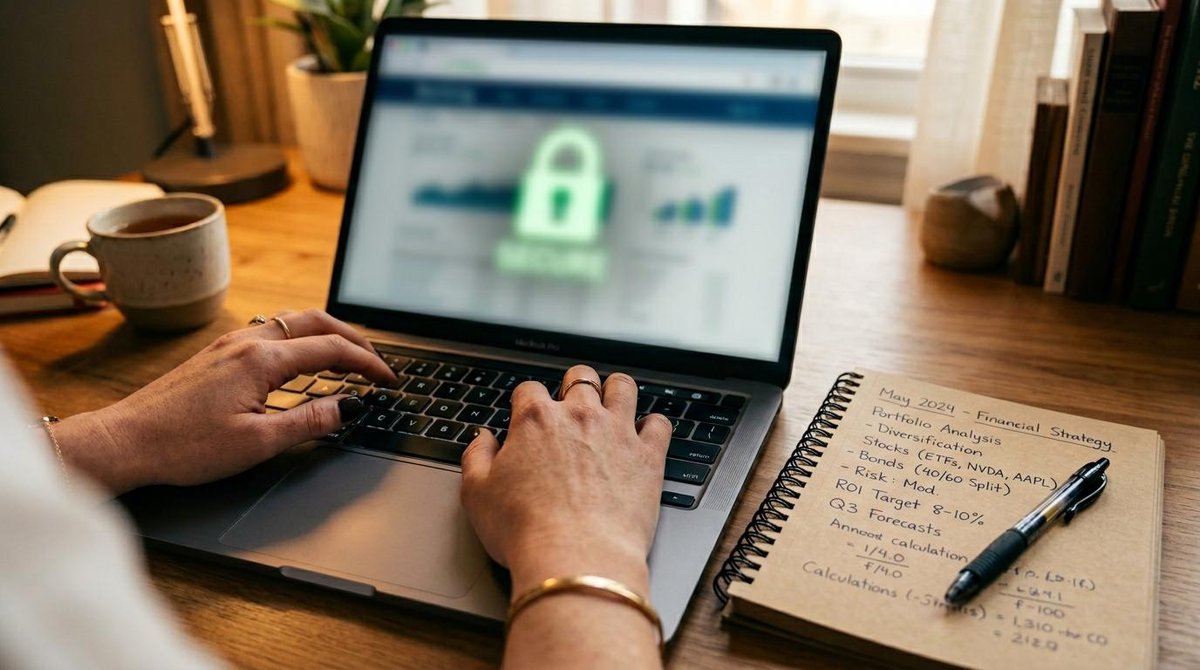 Mercado Pago é seguro para guardar dinheiro? O que avaliar antes de decidir 2 Homem com um notebook mexendo na parte de segurança do banco
