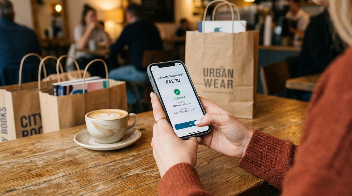 Mercado Pago vs PicPay: qual carteira digital escolher para o seu perfil financeiro 3 Mulher com um celular em mãos